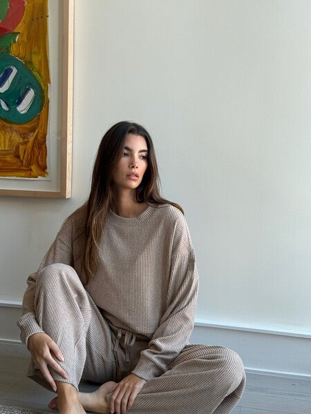 image by cindymello containing sit, woman, floor, sweater, drawing